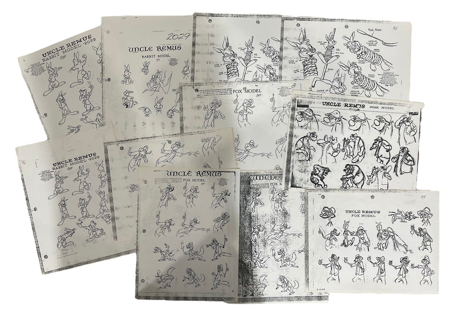 Walt Disneys Uncle Remus Model Sheets | Prints (1 of 1)