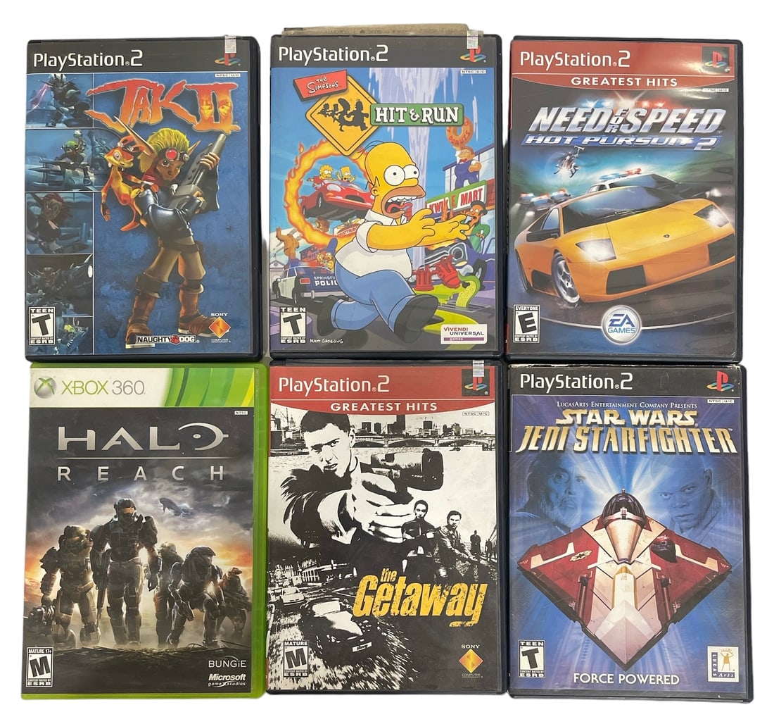 Lot of 6 | Playstation 2 and XBOX 360 Games (1 of 2)