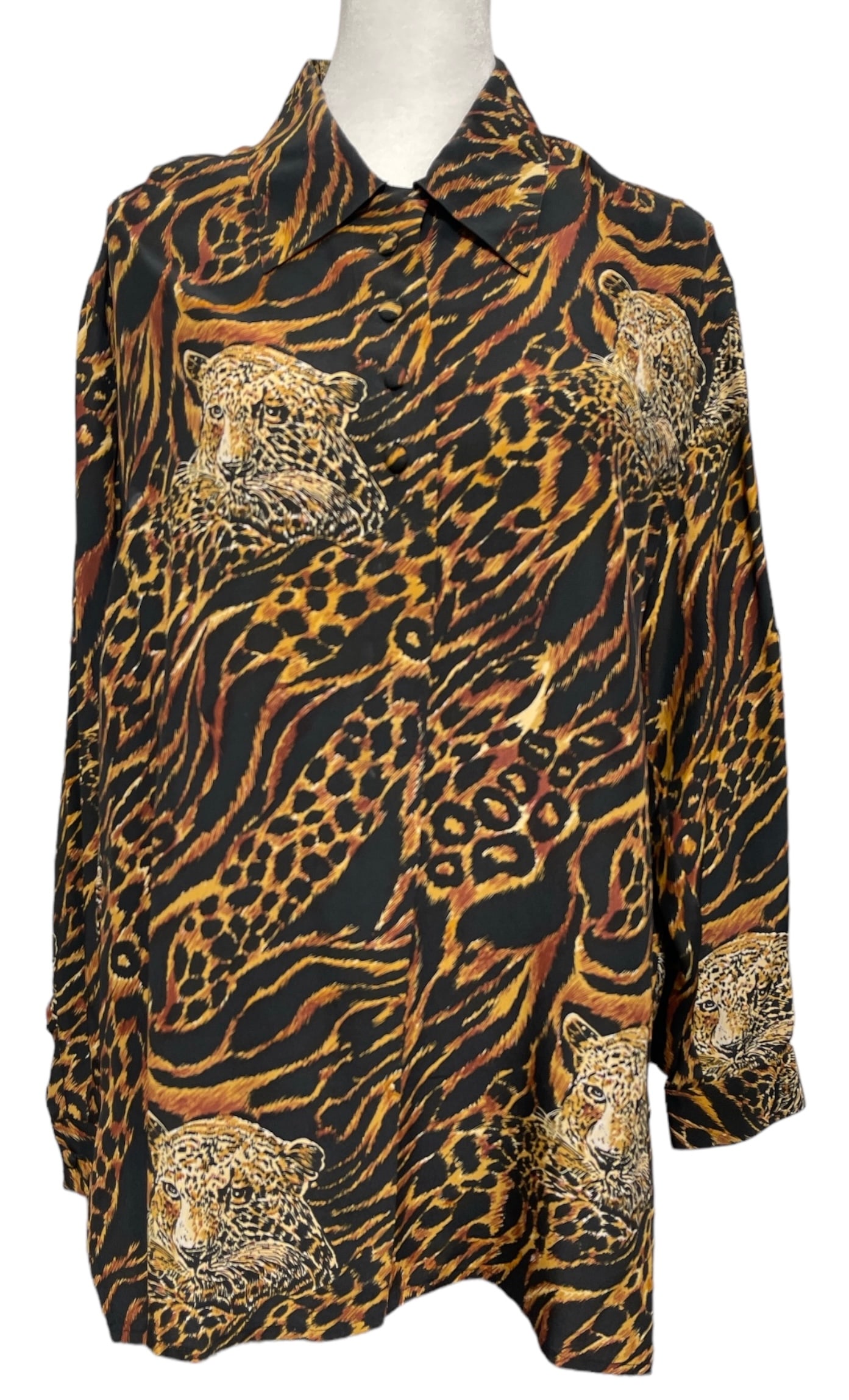 Vintage Chemise Blanche | 100 Percent Silk | Size Medium (1 of 3)