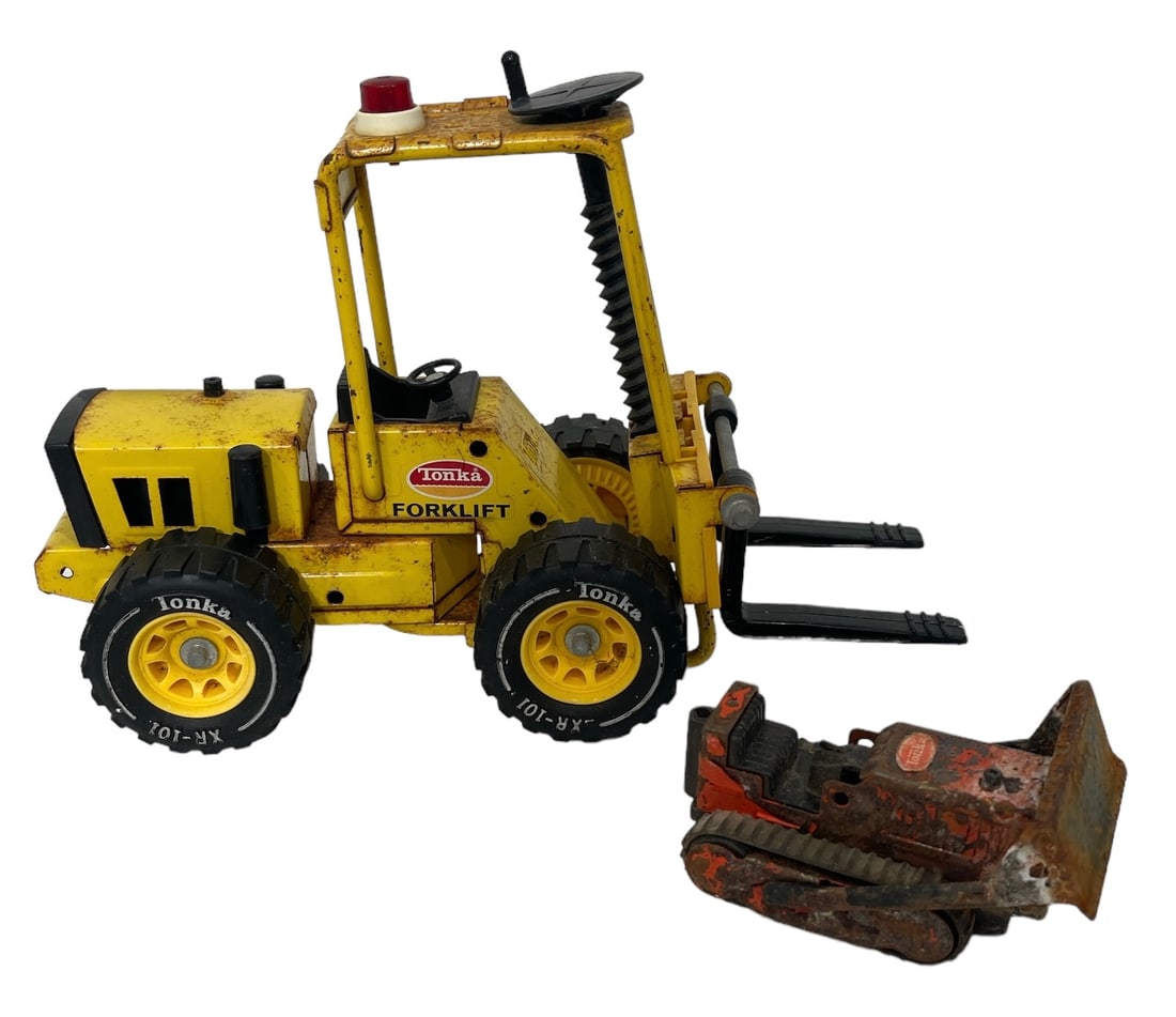 Vintage Mighty Tonka Forklift and Bulldozers | Toy Truck (1 of 3)