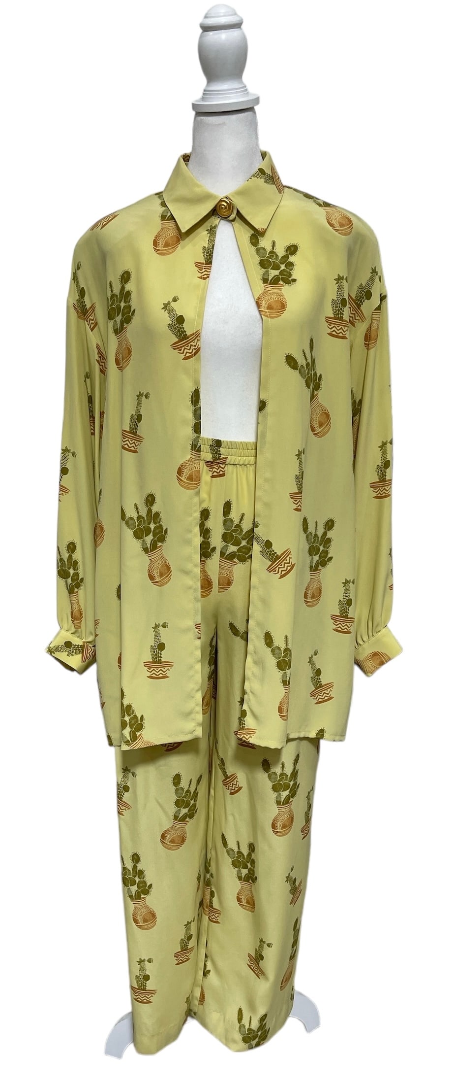 Mila Schon Silk Blouse And Pant | Size 42 (1 of 4)
