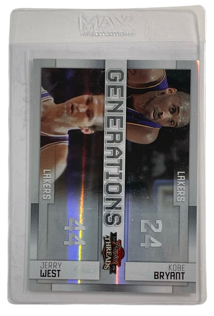 Kobe Bryant and Jerry West Panini Trading Card (1 of 2)