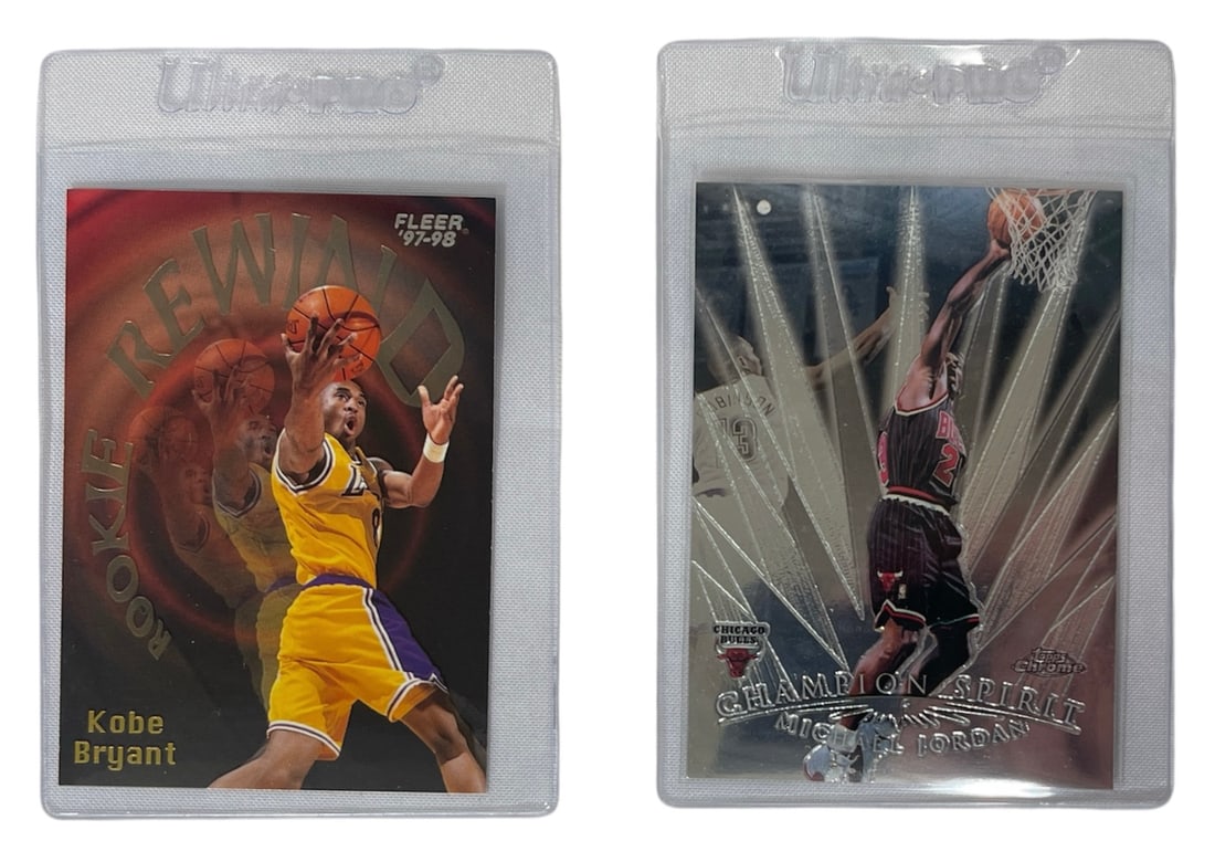 Kobe Bryant and Michael Jordan Trading Cards (1 of 2)