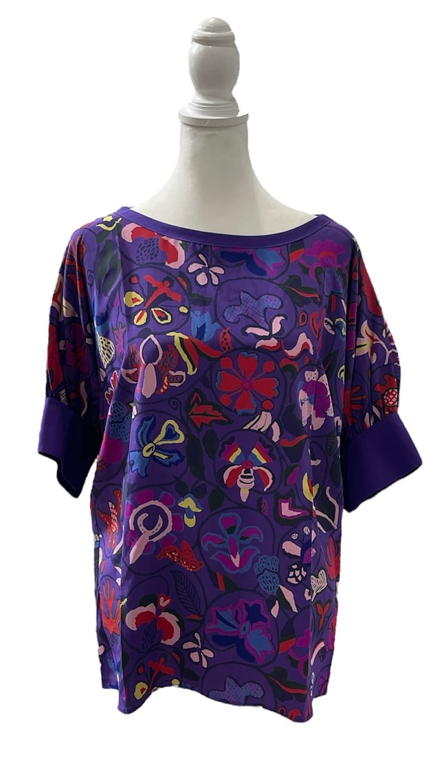 Genny Blouse | 100% Silk | Made In Italy (1 of 3)