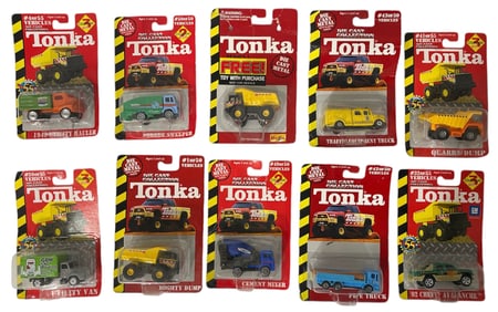 Lot of 10 | Tonka Toy Car Collection
