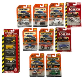 Lot of 10 | Tonka and Matchbox Toy Car Collection