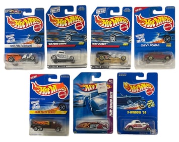 Lot of 7 | Hot Wheels Toy Car Collection