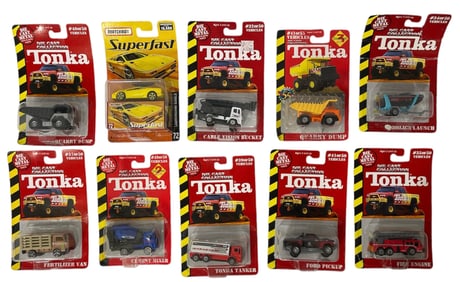 Lot of 10 | Tonka and Matchbox Toy Car Collection