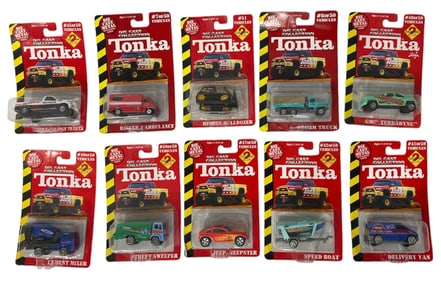 Lot of 10 | Tonka Toy Car Collection