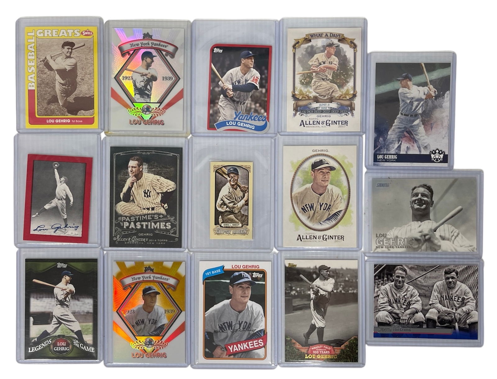 Lou Gehrig Baseball Trading Card Collection (1 of 2)