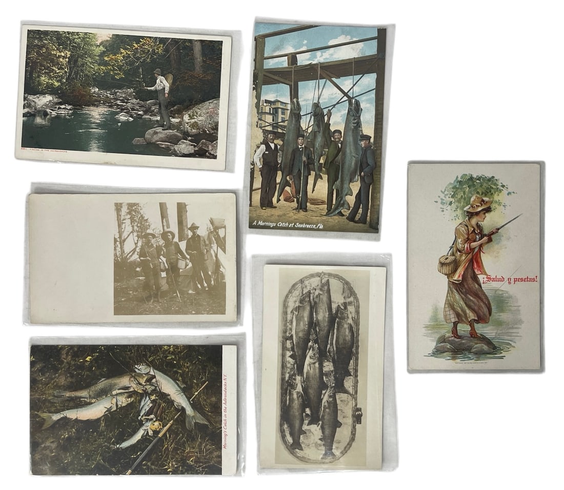 Vintage Fishing Postcard Collection (1 of 2)