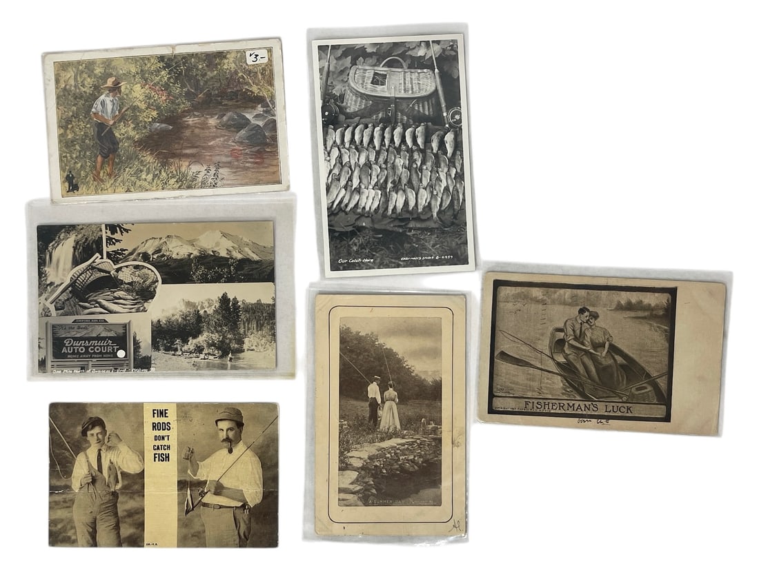 Vintage Fishing Postcard Collection (1 of 2)