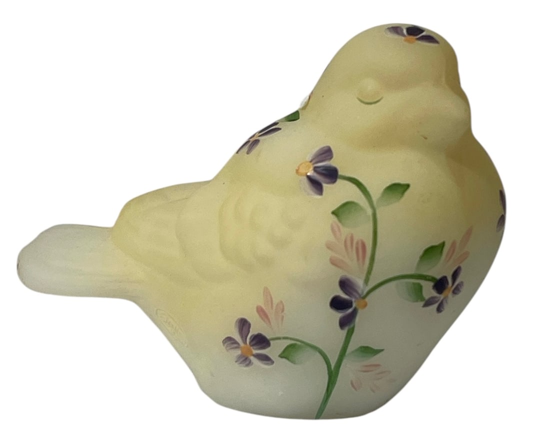 Vintage Fenton Glass Bird Figurine | Hand Painted | Signed (1 of 7)