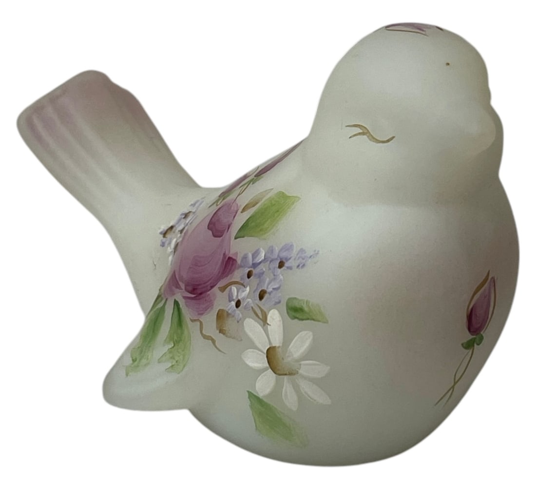 Vintage Fenton Glass Bird Figurine | Hand Painted | Signed (1 of 7)