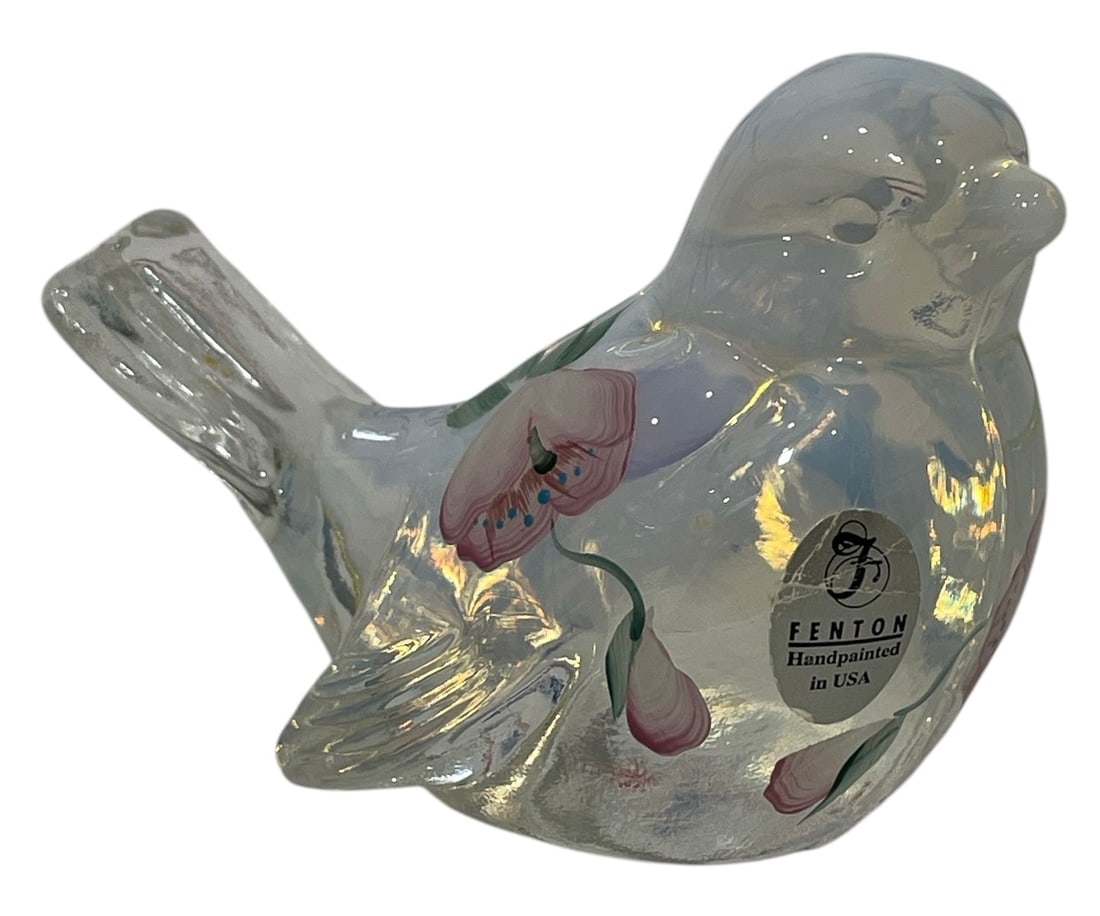 Vintage Fenton Glass Bird Figurine | Hand Painted | Signed (1 of 7)