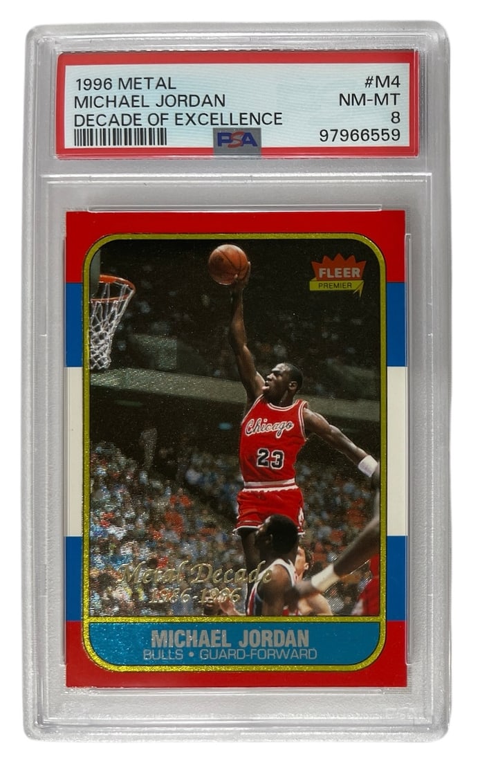 1996 Fleer Metal | Michael Jordan | Decade of Excellence | CGC 8 (1 of 2)