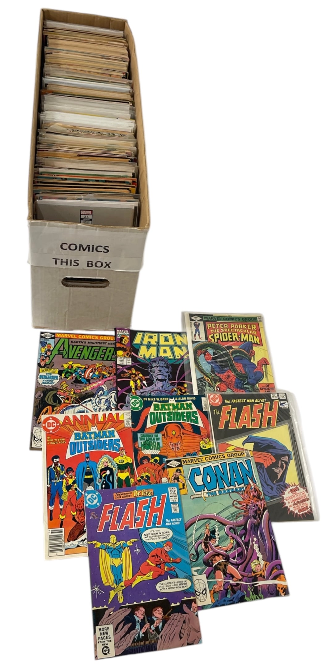 Long Box of Comic Book Collection (1 of 1)