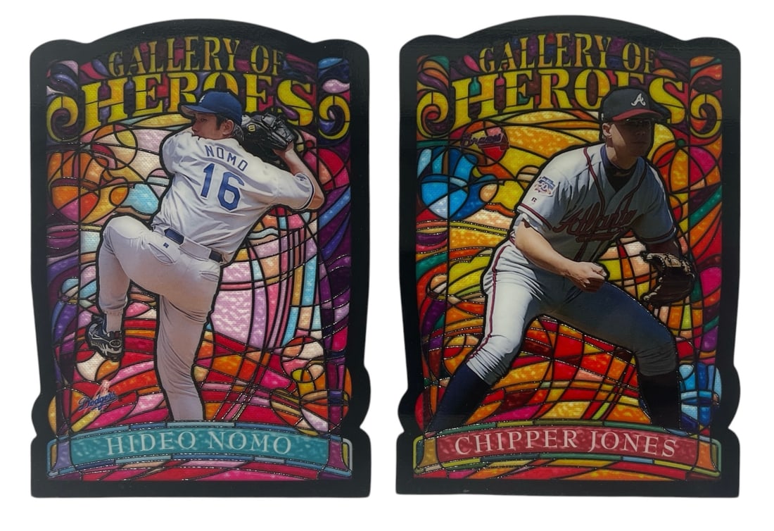 Hideo Nomo and Chipper Jones Collectors Card Collection (1 of 2)