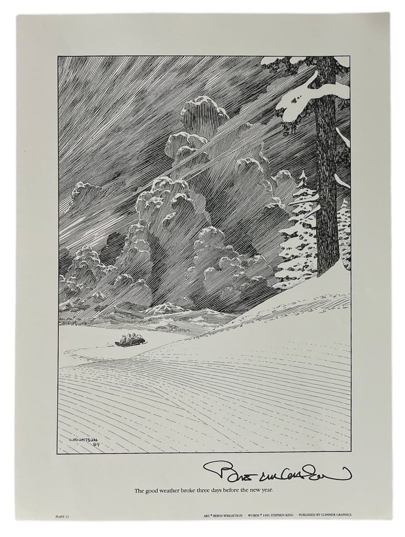 Words | 1991 Stephen King | Poster | Signed | no coa (1 of 2)