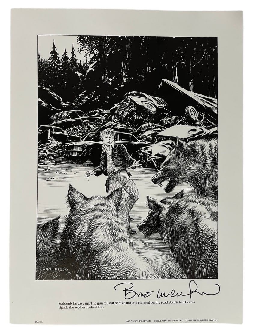 Words | 1991 Stephen King | Poster | Signed | no coa (1 of 2)