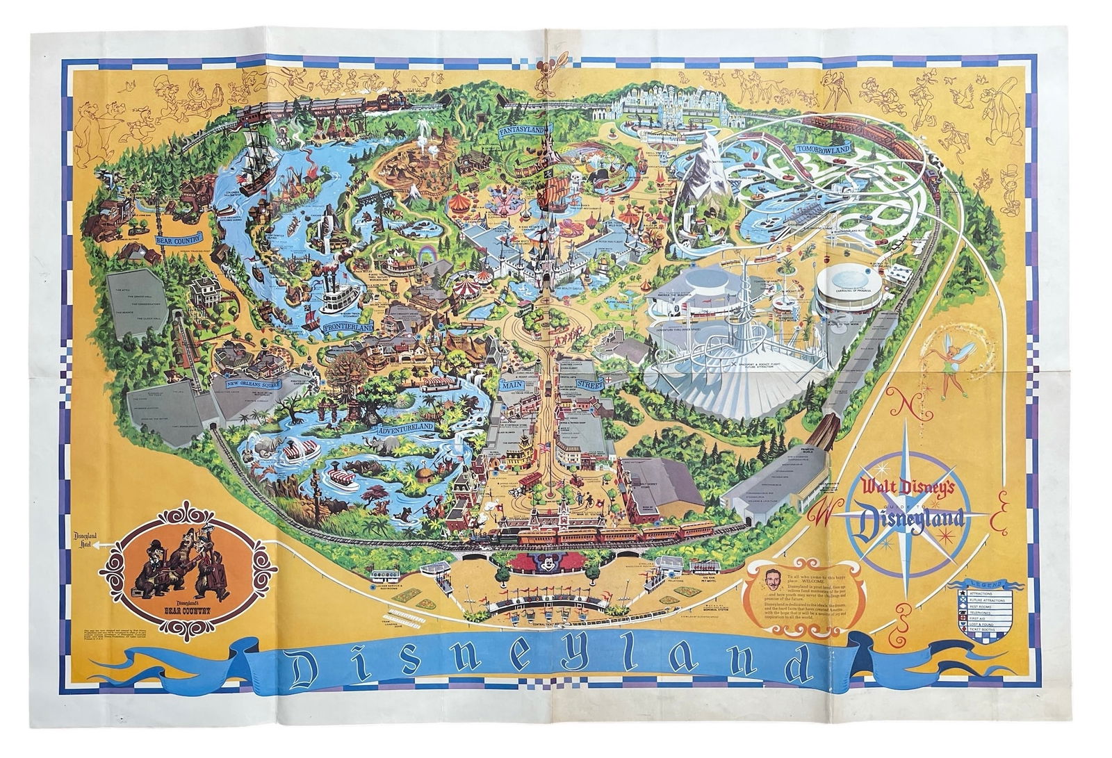 1976 Disneyland Map (1 of 6)