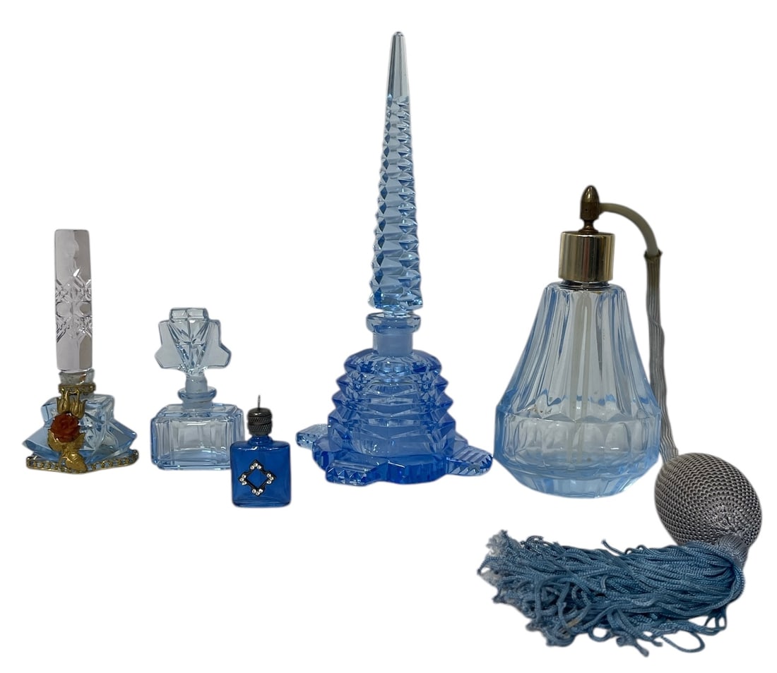 Antique Glass Perfume Scent Bottle Collection (1 of 2)