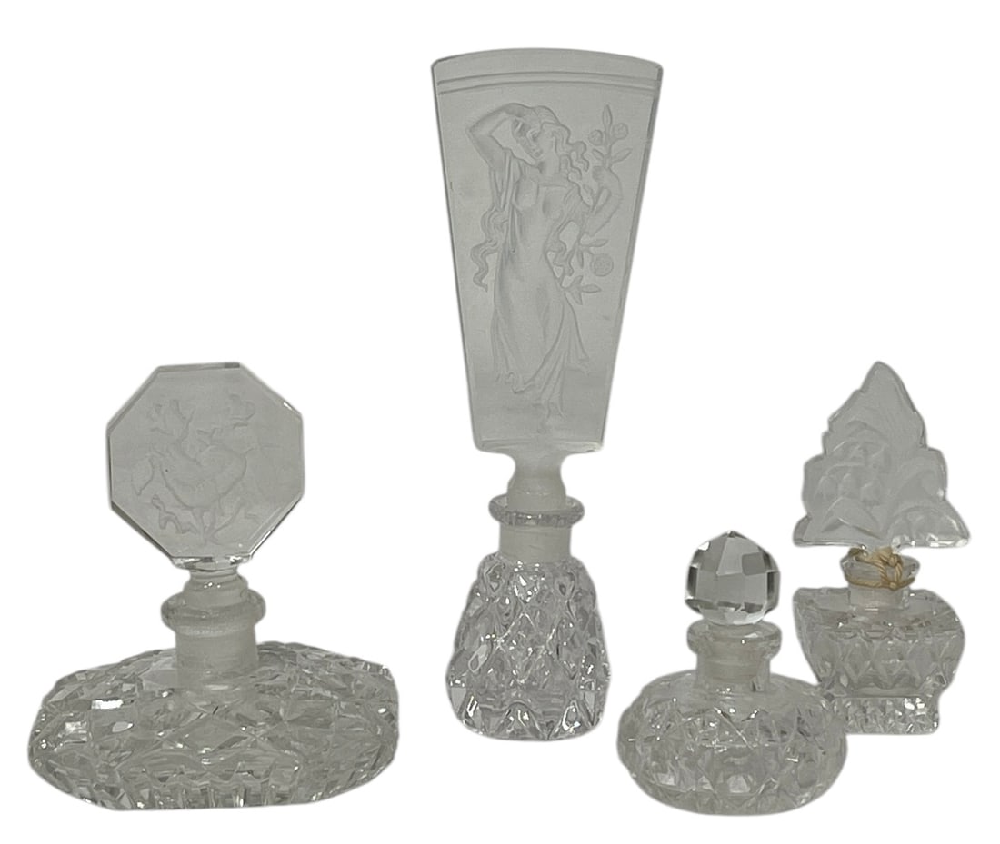 Antique Glass Perfume Scent Bottle Collection (1 of 2)