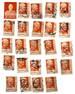 Collection of Vintage Asian Stamps