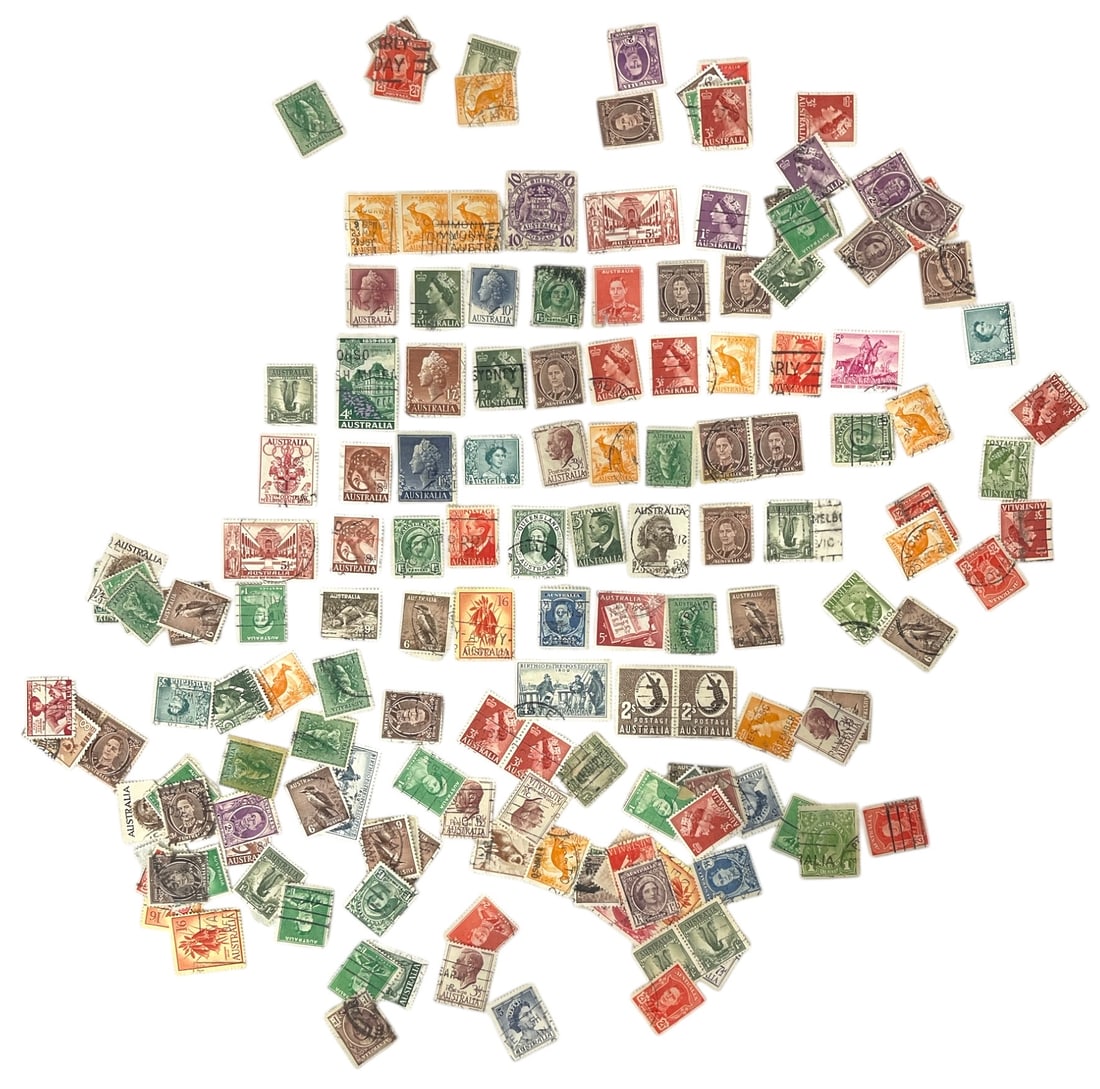 Collection of Vintage Australia Stamps (1 of 1)