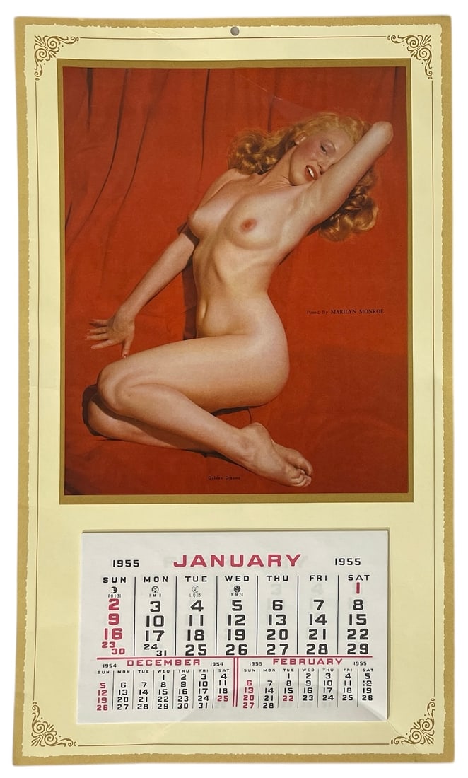 1955 Vintage Marilyn Monroe Calendar (1 of 2)