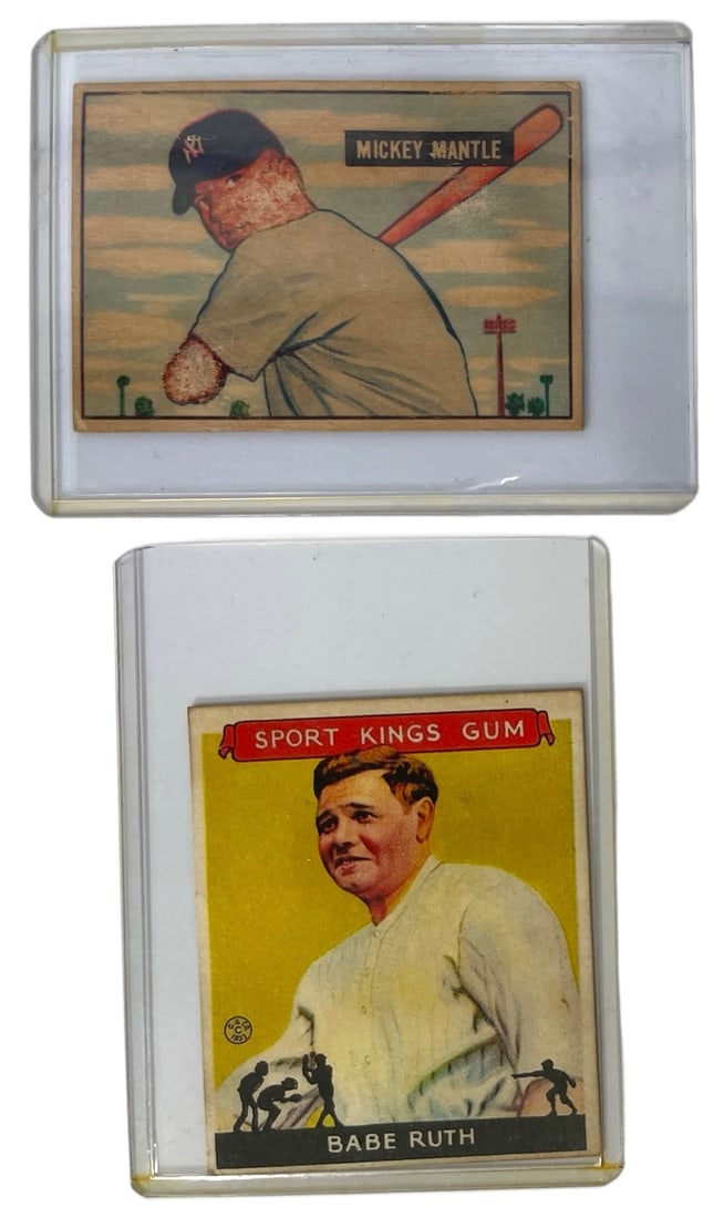 Babe Ruth and Mickey Mantle | Collectors Cards (1 of 2)