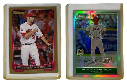 Jordan Walden and Howie Kendrick Baseball Collectors Cards