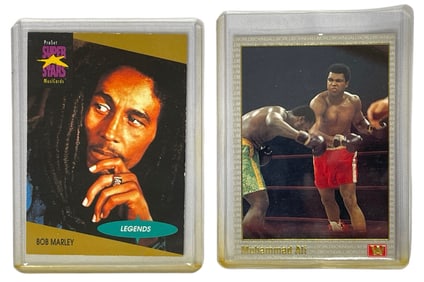 Bob Marley and Muhammad Ali Trading Cards