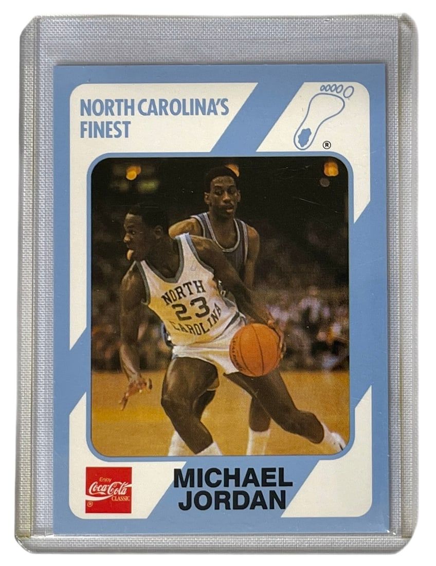 1989 Collegiate Collection | Michael Jordan Basketball Collectors Card: Authentication has not been performed to guarantee verification