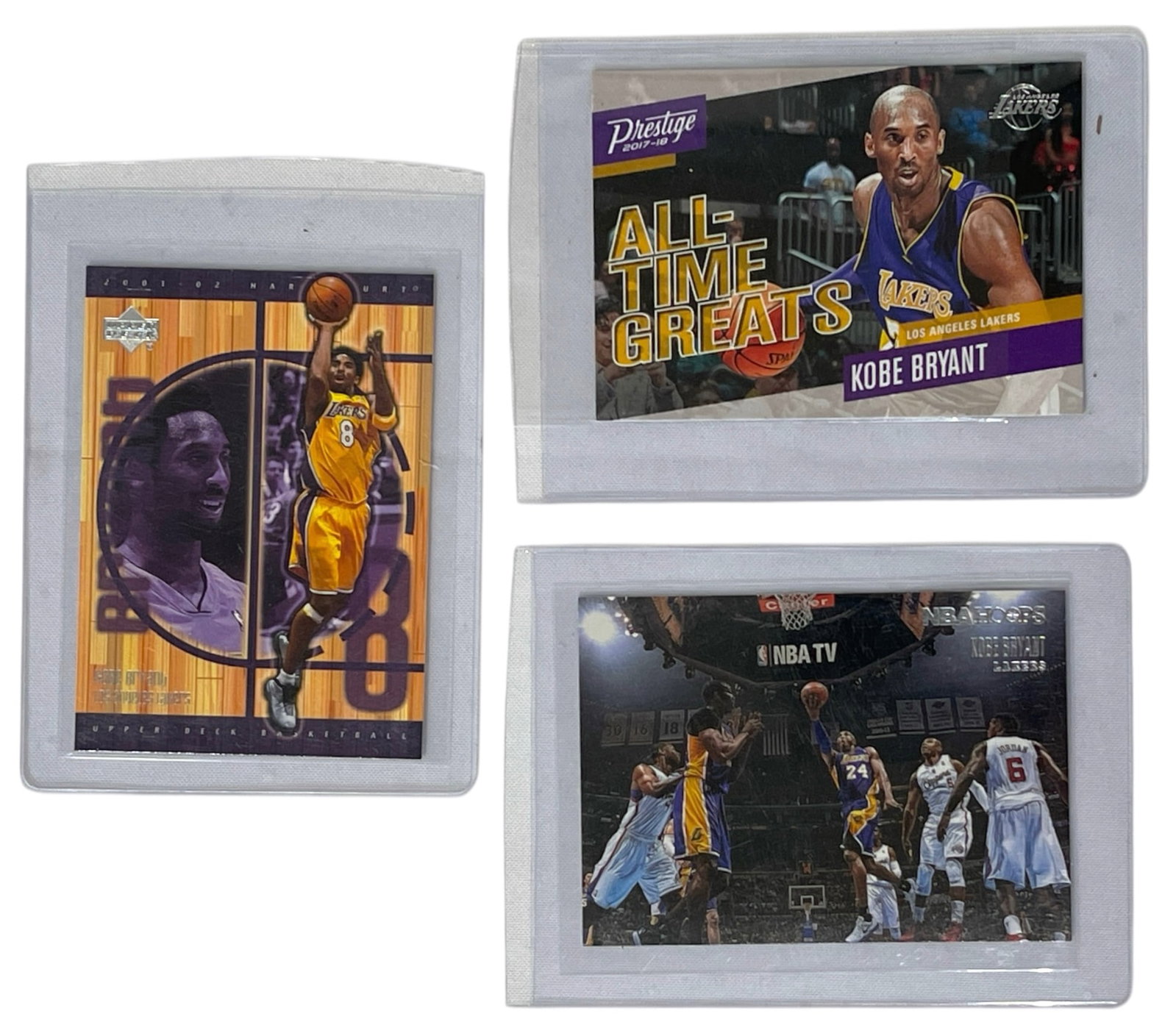 Kobe Bryant Basketball Collectors Cards: Authentication has not been performed to guarantee verification