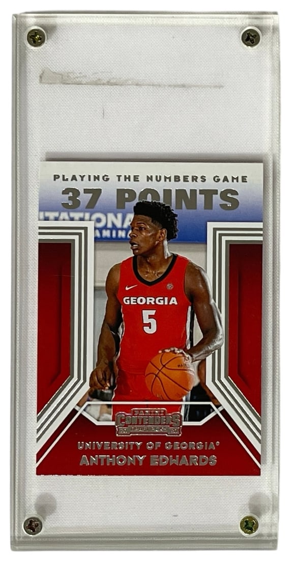 Panini Contenders | Anthony Edwards Basketball Collectors Cards: Authentication has not been performed to guarantee verification