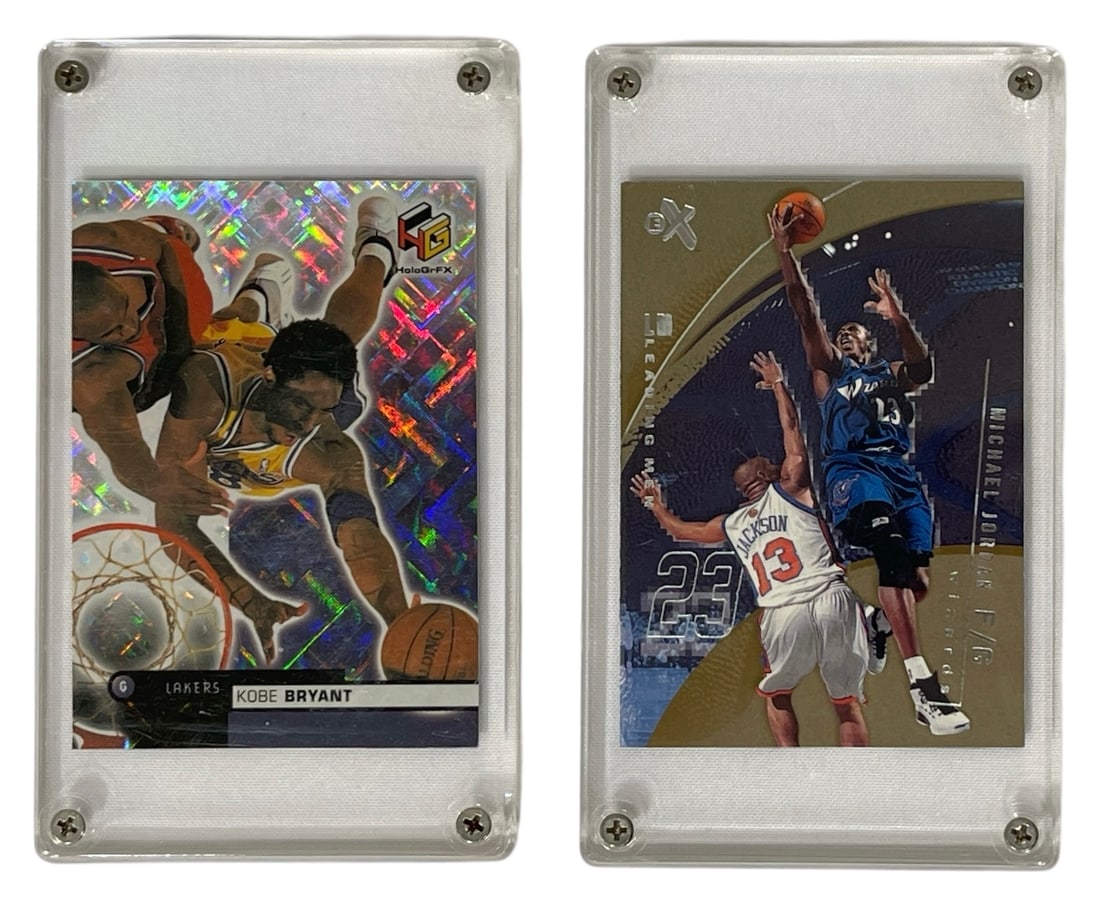 Kobe Bryant and Michael Jordan Basketball Collectors Cards (1 of 2)