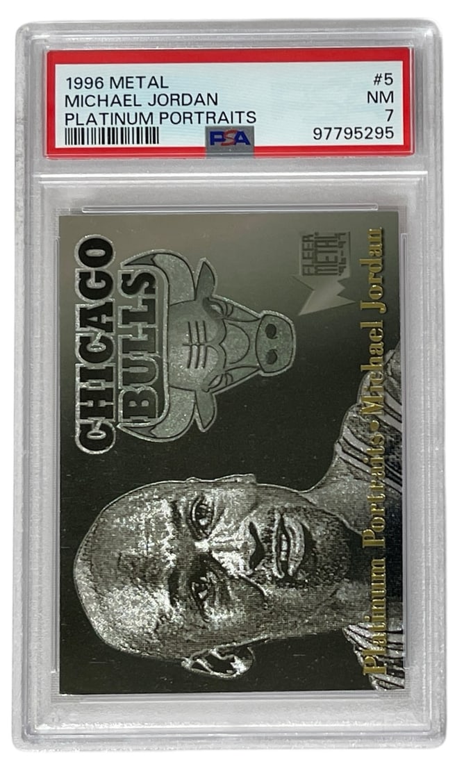 1996 Metal Michael Jordan | Platinum Portraits | PSA 7 (1 of 2)