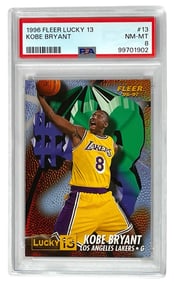 1996 Fleer Lucky 13 | Kobe Bryant | PSA 8