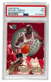 1996 Metal Michael Jordan Maximum Metal | PSA 7