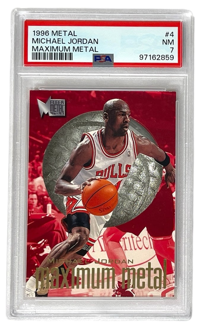 1996 Metal Michael Jordan Maximum Metal | PSA 7: Authentication has not been performed to guarantee verification