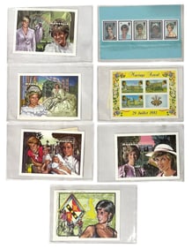 Princess Diana Stamp Collection with COA