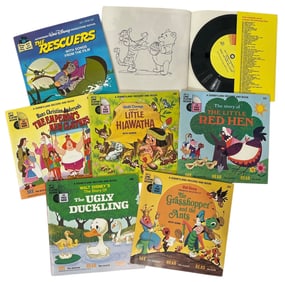 Vintage Disneyland Record and Book Collection