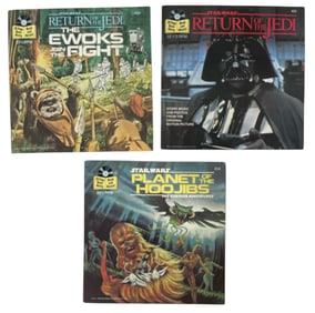 Vintage Star Wars Record and Book Collection