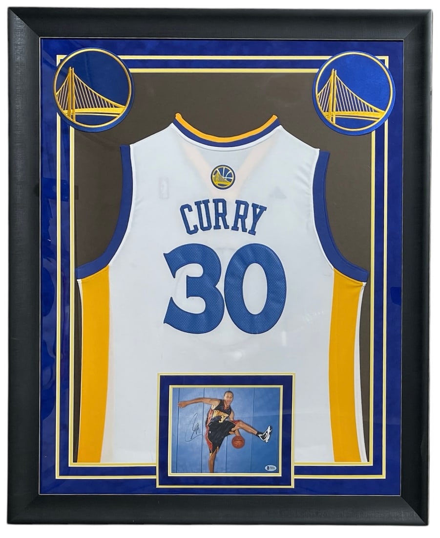 Framed Stephen Curry Jersey With Signed Photo | with coa (1 of 8)