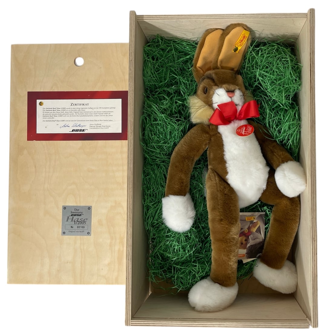 Steiff Button in Ear | Zertifikat BOSE: Steiff Button in Ear | Zertifikat BOSE