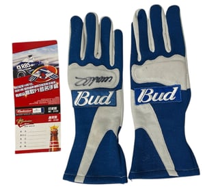 Signed Racing Gloves