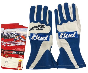 Signed Racing Gloves