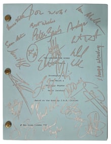 SINGED The Lord Of The Ring Screenplay