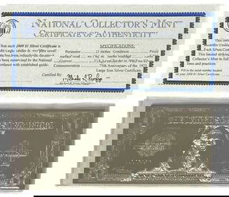 2000 Silver Dollar with COA